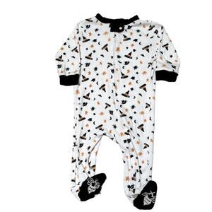 Burt's Bees Organic Halloween Sleeper PJs Size 6-9m